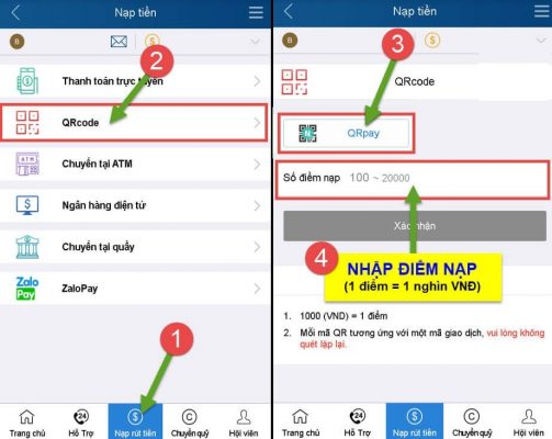 Hướng dẫn cách nạp tiền trực tiếp trên app tài xỉu Ku68